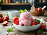 Envie de fraîcheur ? Voici comment faire une vraie glace maison à la fraise sans sorbetière