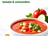 Gaspacho tomate concombre : 15 min de préparation, 2 h au frais et une texture bien lisse