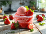 “Sans sucre raffiné, sans sorbetière… et délicieux !” : cette recette de sorbet à la fraise qui cartonne cet été