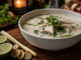 Soupe Tom Kha Gai : la recette authentique au lait de coco et poulet