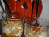 Nan's Cooking - Compotée abricot et potiron, crumble noisette crème mascarpone à la cannelle