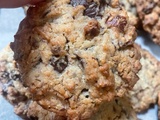 Cookies méga trop bons au praliné, amandes et chocolat
