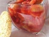 Compotée fraises rhubarbe