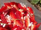 Coupes de fraises au basilic