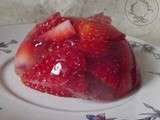 Gelée pétillante de fraises