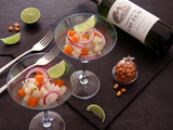 Péruano (ceviche péruvien), Château de Cruzeau blanc 2022 (Menu du Réveillon 2025 ✨)