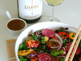 Salade de quinoa aux saveurs thaï, Diane Sauvignon blanc 2020