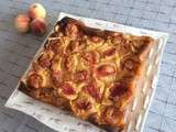 Clafoutis aux pêches de vigne