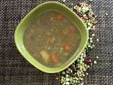Soupe au curry et ses légumes secs