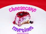 Cheesecake Myrtilles et nappage fruité