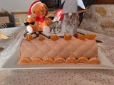 Bûche clémentines et chocolat au lait
