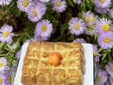 Gâteau rhubarbe abricot