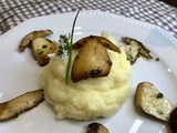 Purée de pommes de terre et sa fricassée de cèpes