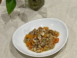 Risotto de quinoa, boulgour, potimarron et châtaignes