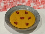 Soupe de cucurbitacées au chorizo