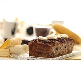 Cake healthy flocons d'avoine, bananes, chocolat