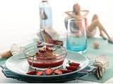 Coulis de piquillos/ fraises, quenelles de sardines pour une recette  spéciale confinement 