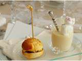 Mini hamburger foie gras et confit de figues