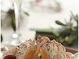 Mont blanc revisité, sorbet de mandarine.....Dessert qui en jette!!!! Partenariat k-delices de provence