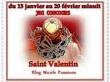 Nouvelles participations au concours sur mon blog: recettes saint valentin