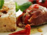 Saltimbocca de canard à l'italienne et son risotto
