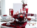 Table Saint Valentin nicole passions: 2 coeurs en hiver