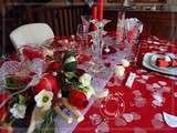 Table St Valentin   rouge passion 