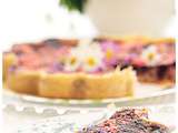 Tarte aux yaourt, myrtilles et pralines roses....Omnicuiseur ou four traditionnel