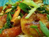 Bo Bun aux crevettes: délice du Vietnam