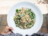 Salade de quinoa, épinards et feta