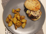 Burgers aux röstis de vitelotte et champignons