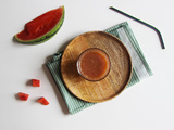 Jus de pastèque et rhubarbe