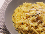 Macaroni à la courge spaghetti et parmesan