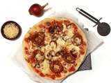 Pizza aux onion rings