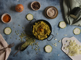 Purée courgettes pois cassés