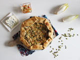 Tarte rustique aux endives et au bleu