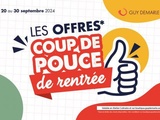 3 nouvelles offres coup de pouce de rentrée Guy Demarle