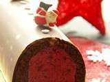 Bûche de Noël fruits rouges et chocolat