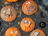 Cookies d'halloween orange et chocolat