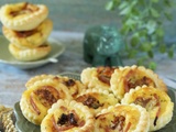 Mini quiches chèvre/tomates confites et jambon