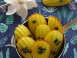 Moelleux fleur d'oranger/chocolat en forme de madeleines