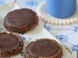 Tartelettes chocolat/caramel sans cuisson
