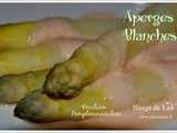 Asperges Blanches Emulsion de Pamplemousse Rose recette de Guy Martin