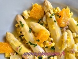 Asperges Blanches vinaigrette à l'Orange et Oeuf dur de Pierre Chomet