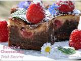 Brownie Cheesecake aux Framboises selon Trish Deseine
