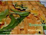 Gaufres salées Roquette Mimolette