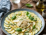 Carpaccio de courgettes au parmesan irrésistible