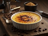 Crème brûlée au café