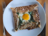 Crêpes salées aux épinards et comté