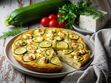 Frittata aux courgettes et féta